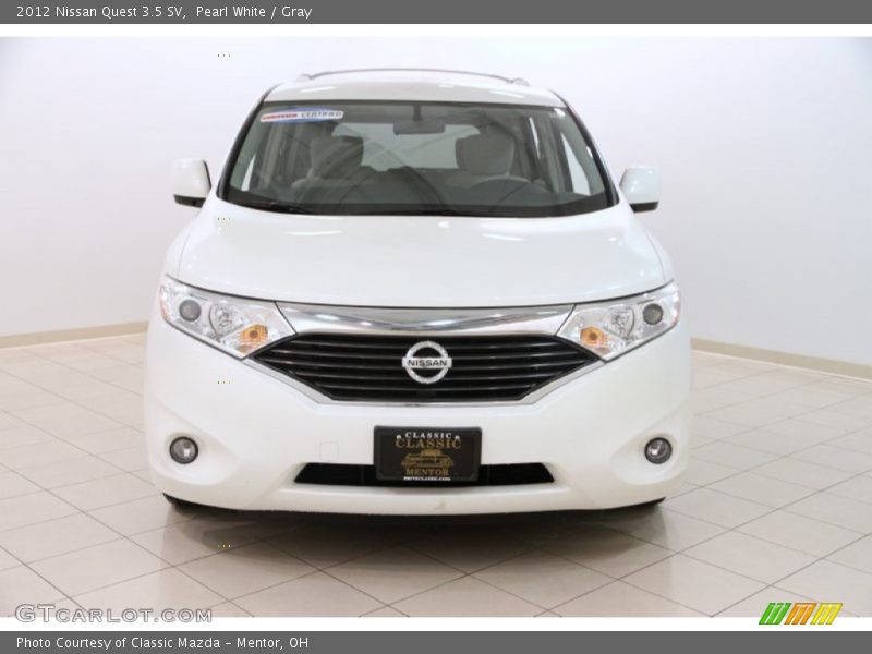 Pearl White / Gray 2012 Nissan Quest 3.5 SV