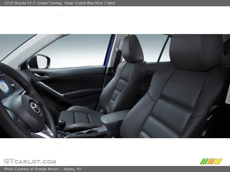Deep Crystal Blue Mica / Sand 2015 Mazda CX-5 Grand Touring