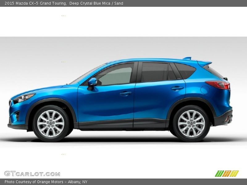 Deep Crystal Blue Mica / Sand 2015 Mazda CX-5 Grand Touring