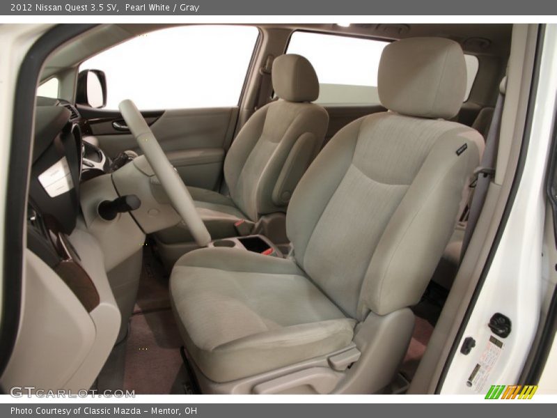 Pearl White / Gray 2012 Nissan Quest 3.5 SV