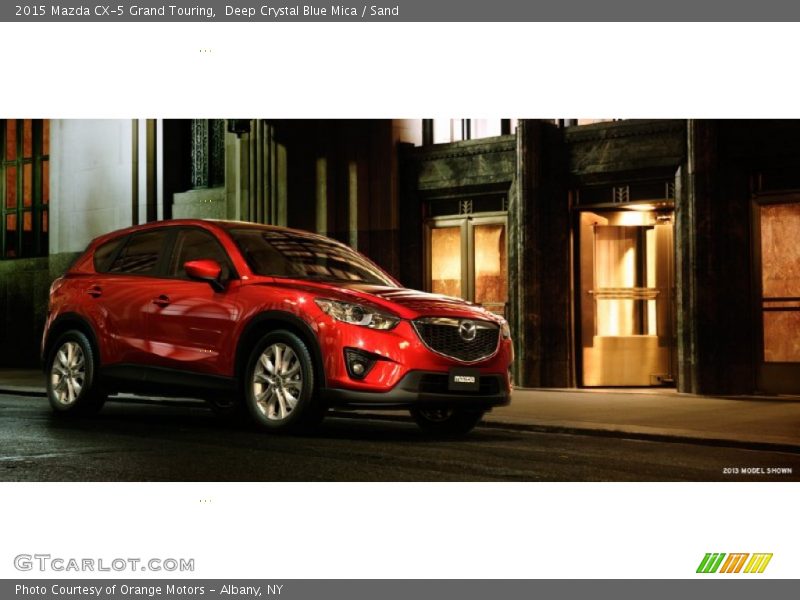 Deep Crystal Blue Mica / Sand 2015 Mazda CX-5 Grand Touring