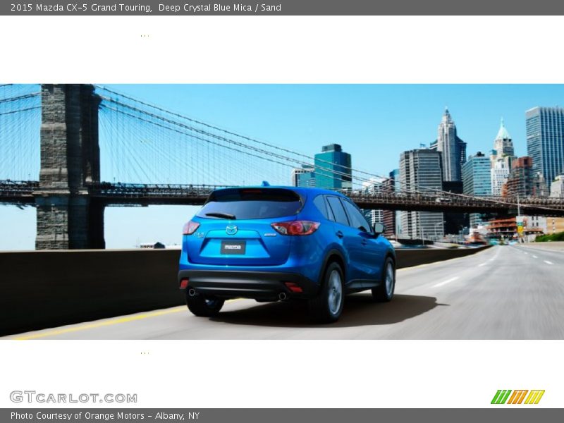 Deep Crystal Blue Mica / Sand 2015 Mazda CX-5 Grand Touring