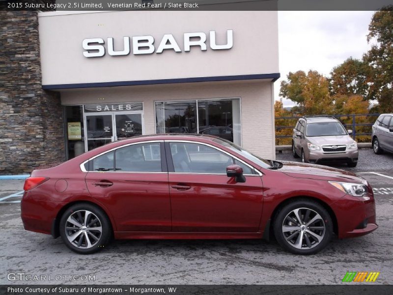 Venetian Red Pearl / Slate Black 2015 Subaru Legacy 2.5i Limited