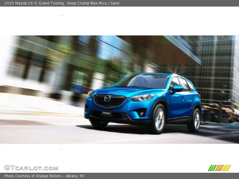 Deep Crystal Blue Mica / Sand 2015 Mazda CX-5 Grand Touring