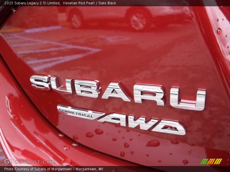 Venetian Red Pearl / Slate Black 2015 Subaru Legacy 2.5i Limited