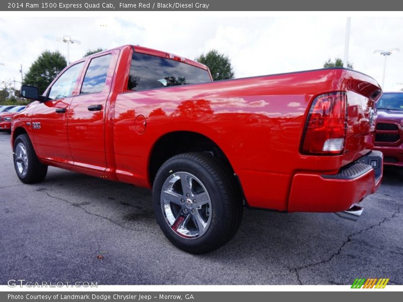 Flame Red / Black/Diesel Gray 2014 Ram 1500 Express Quad Cab