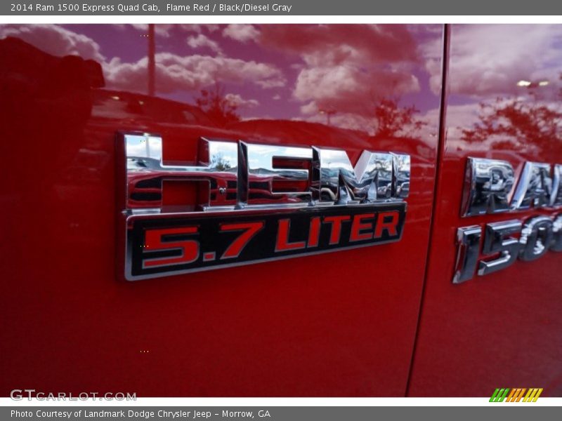 Flame Red / Black/Diesel Gray 2014 Ram 1500 Express Quad Cab
