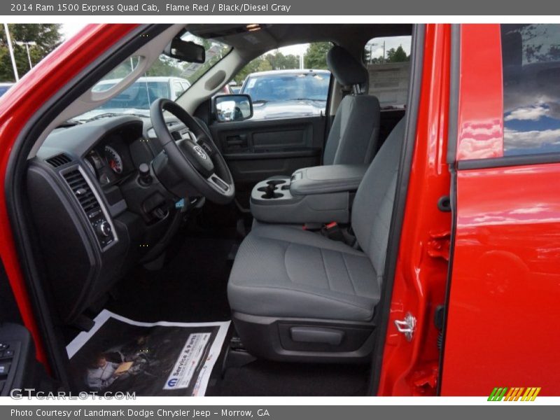 Flame Red / Black/Diesel Gray 2014 Ram 1500 Express Quad Cab