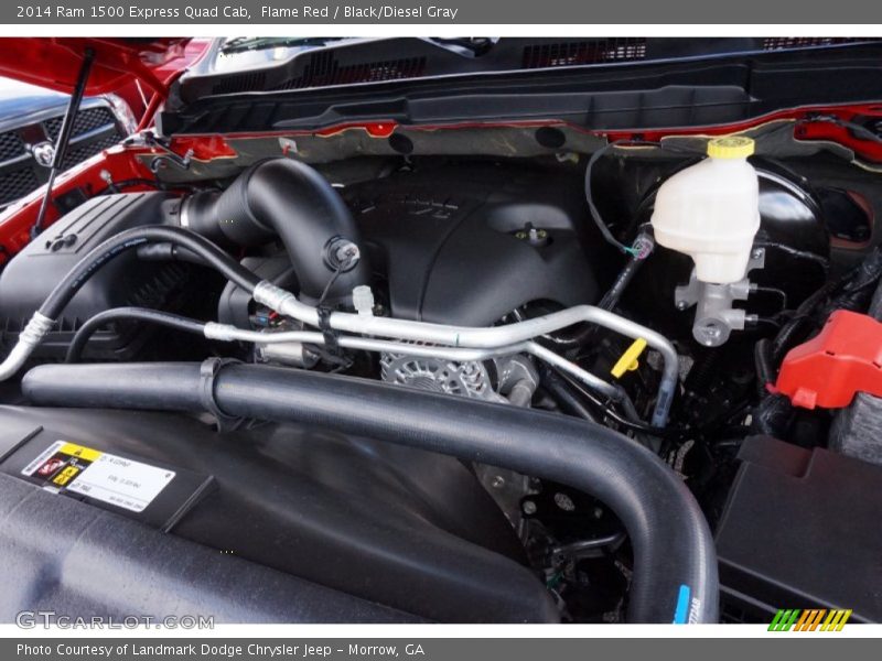 Flame Red / Black/Diesel Gray 2014 Ram 1500 Express Quad Cab