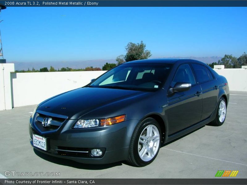 Polished Metal Metallic / Ebony 2008 Acura TL 3.2