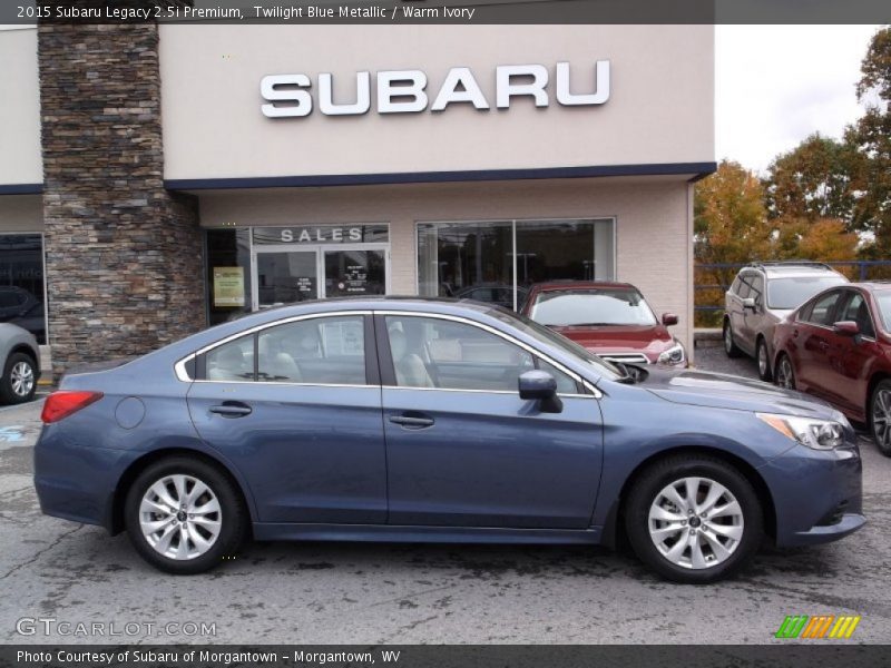 Twilight Blue Metallic / Warm Ivory 2015 Subaru Legacy 2.5i Premium