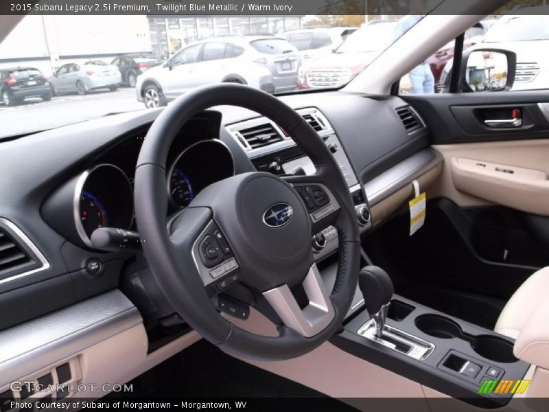 Twilight Blue Metallic / Warm Ivory 2015 Subaru Legacy 2.5i Premium