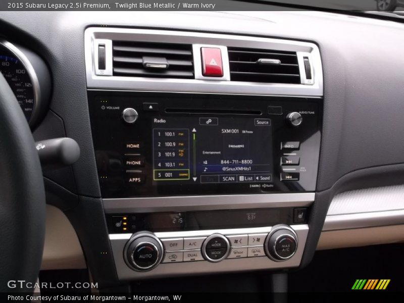 Twilight Blue Metallic / Warm Ivory 2015 Subaru Legacy 2.5i Premium