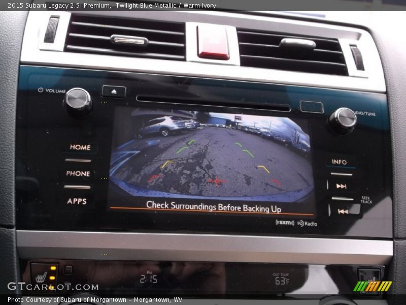 Twilight Blue Metallic / Warm Ivory 2015 Subaru Legacy 2.5i Premium