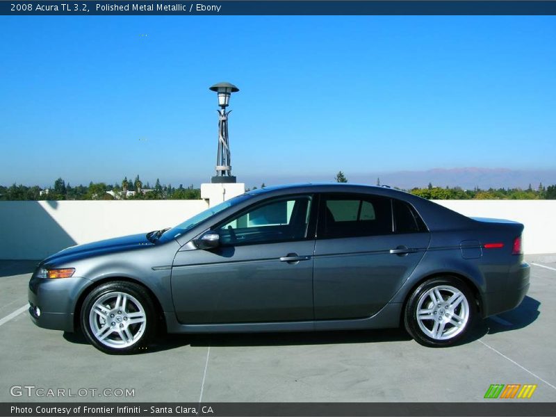 Polished Metal Metallic / Ebony 2008 Acura TL 3.2
