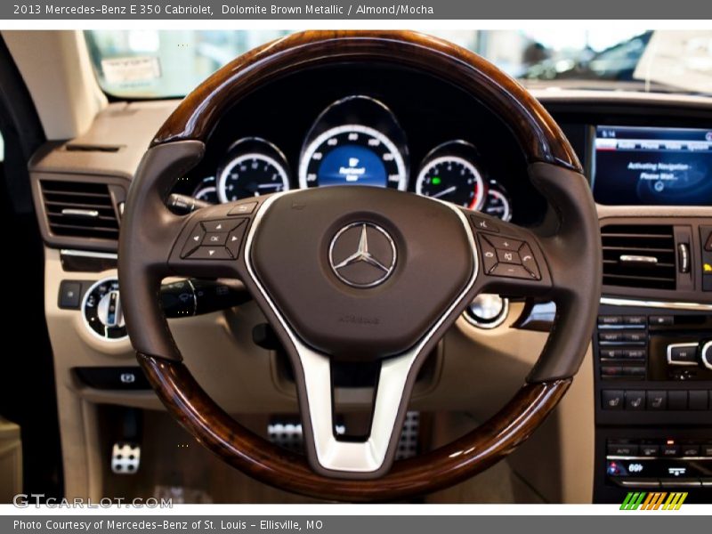 Dolomite Brown Metallic / Almond/Mocha 2013 Mercedes-Benz E 350 Cabriolet