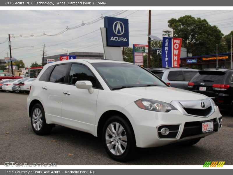 White Diamond Pearl / Ebony 2010 Acura RDX Technology