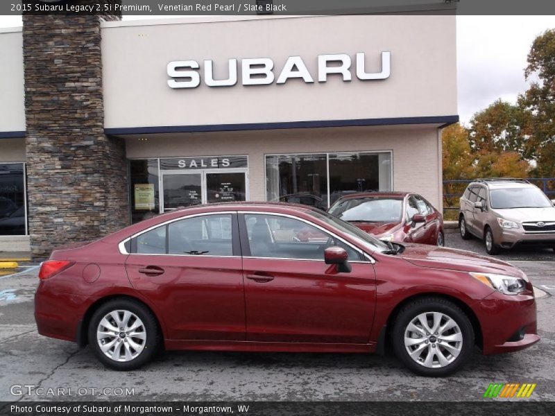 Venetian Red Pearl / Slate Black 2015 Subaru Legacy 2.5i Premium