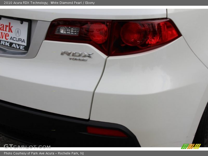 White Diamond Pearl / Ebony 2010 Acura RDX Technology