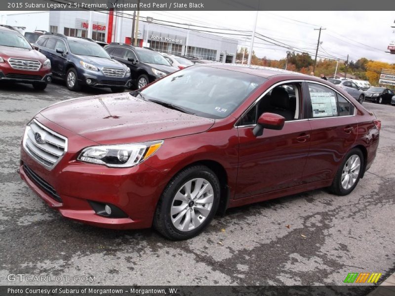 Venetian Red Pearl / Slate Black 2015 Subaru Legacy 2.5i Premium