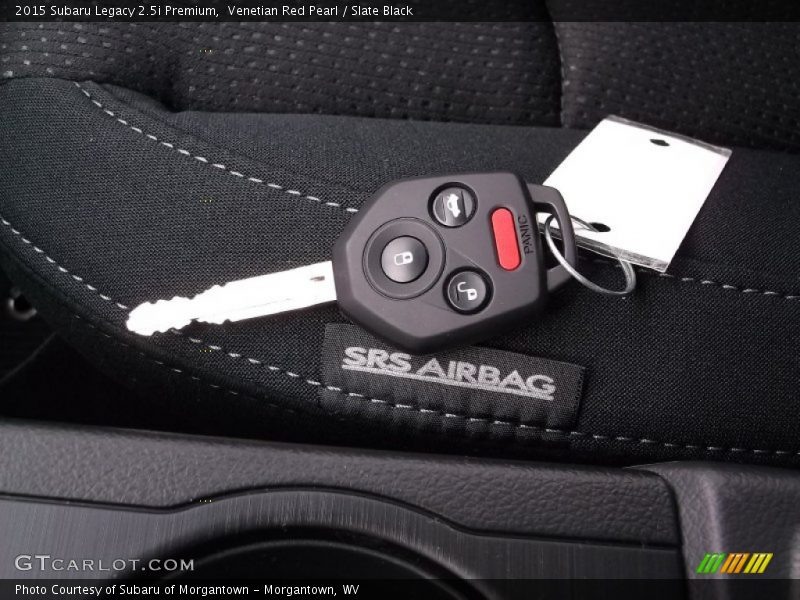 Venetian Red Pearl / Slate Black 2015 Subaru Legacy 2.5i Premium