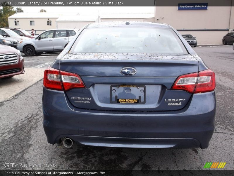 Twilight Blue Metallic / Slate Black 2015 Subaru Legacy 2.5i Premium
