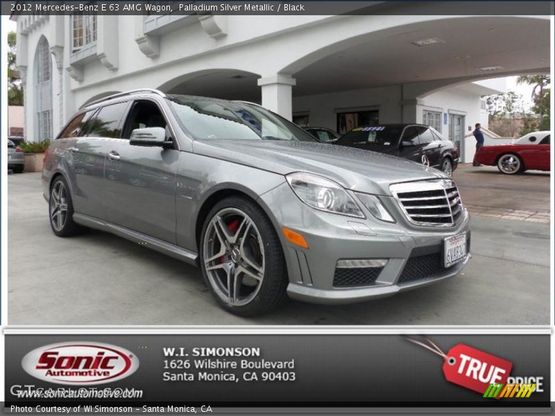 Palladium Silver Metallic / Black 2012 Mercedes-Benz E 63 AMG Wagon