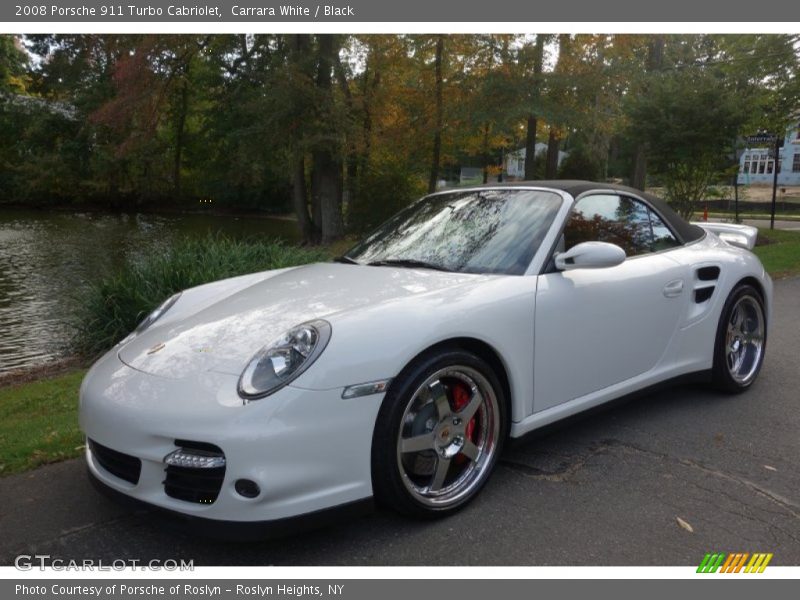 Carrara White / Black 2008 Porsche 911 Turbo Cabriolet