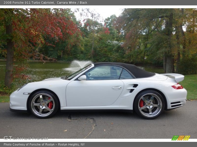 Carrara White / Black 2008 Porsche 911 Turbo Cabriolet