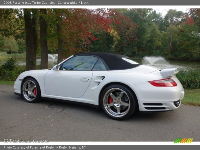 Carrara White / Black 2008 Porsche 911 Turbo Cabriolet