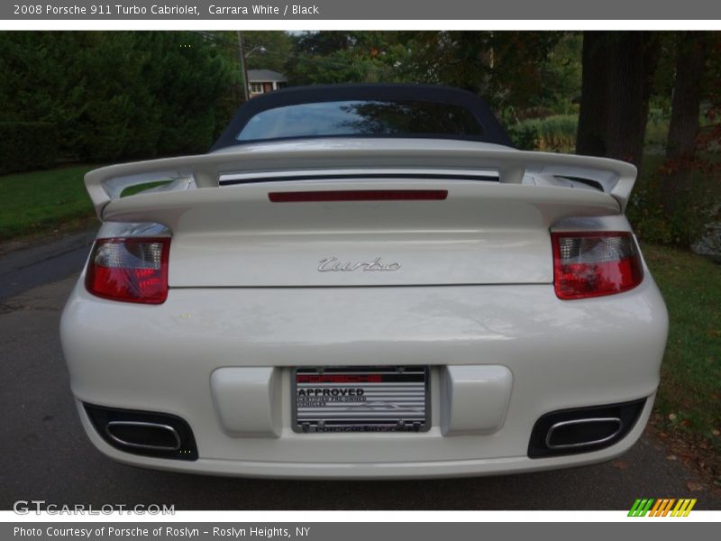 Carrara White / Black 2008 Porsche 911 Turbo Cabriolet