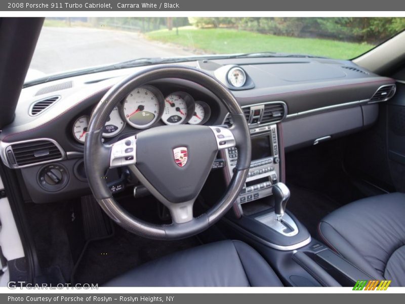 Carrara White / Black 2008 Porsche 911 Turbo Cabriolet