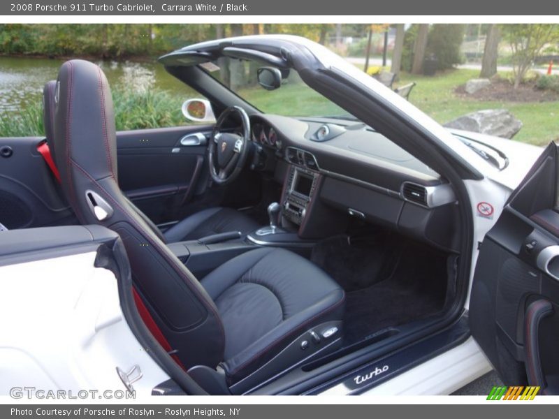 Carrara White / Black 2008 Porsche 911 Turbo Cabriolet