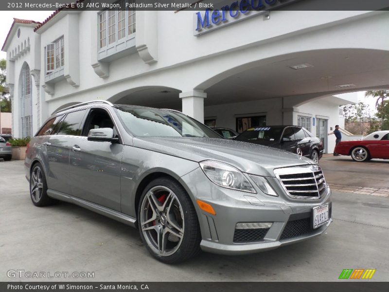 Palladium Silver Metallic / Black 2012 Mercedes-Benz E 63 AMG Wagon