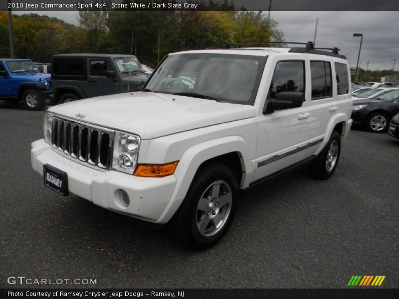 Stone White / Dark Slate Gray 2010 Jeep Commander Sport 4x4