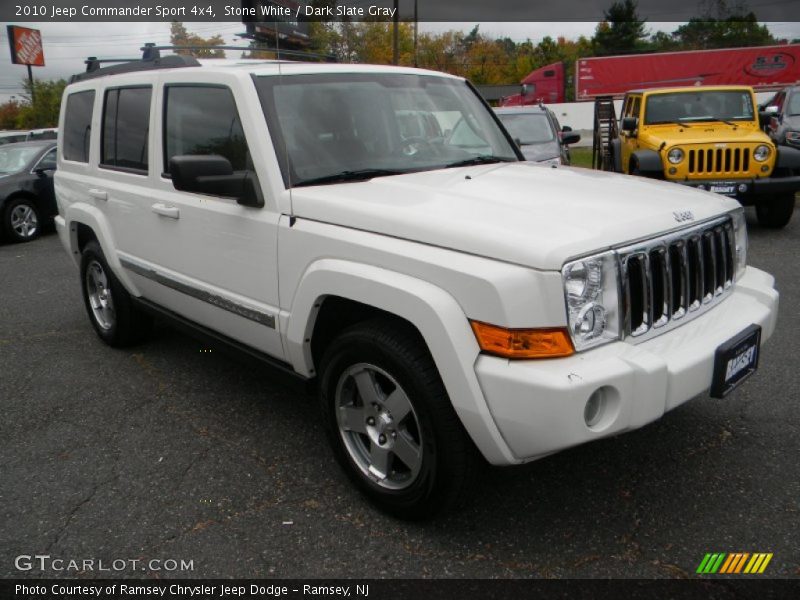 Stone White / Dark Slate Gray 2010 Jeep Commander Sport 4x4