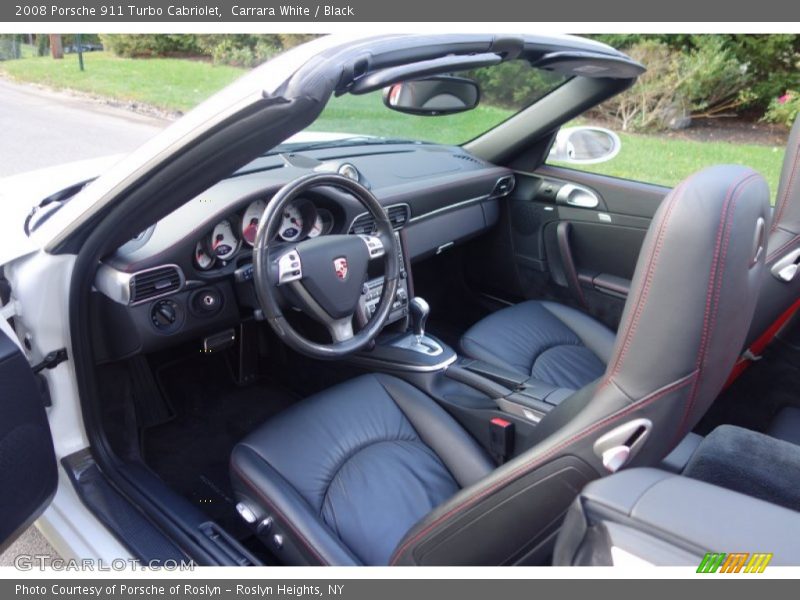 Carrara White / Black 2008 Porsche 911 Turbo Cabriolet