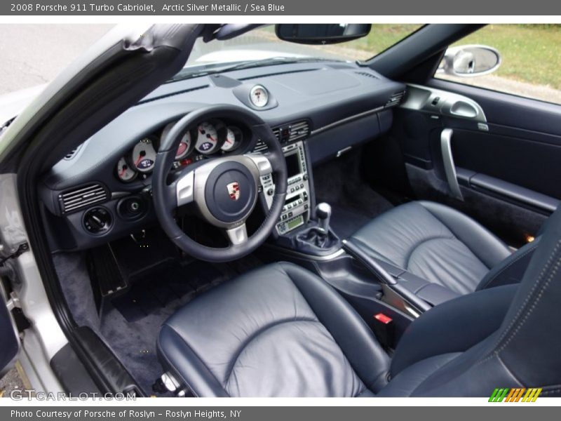  2008 911 Turbo Cabriolet Sea Blue Interior