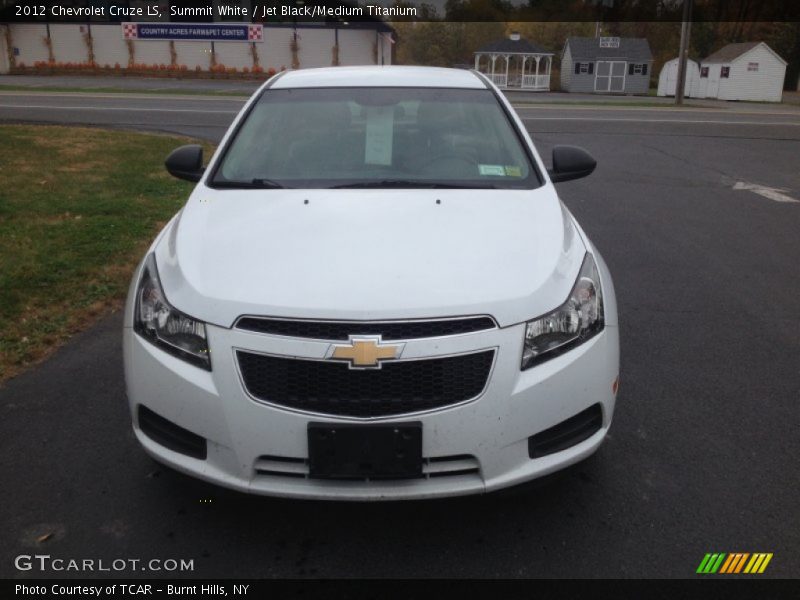 Summit White / Jet Black/Medium Titanium 2012 Chevrolet Cruze LS
