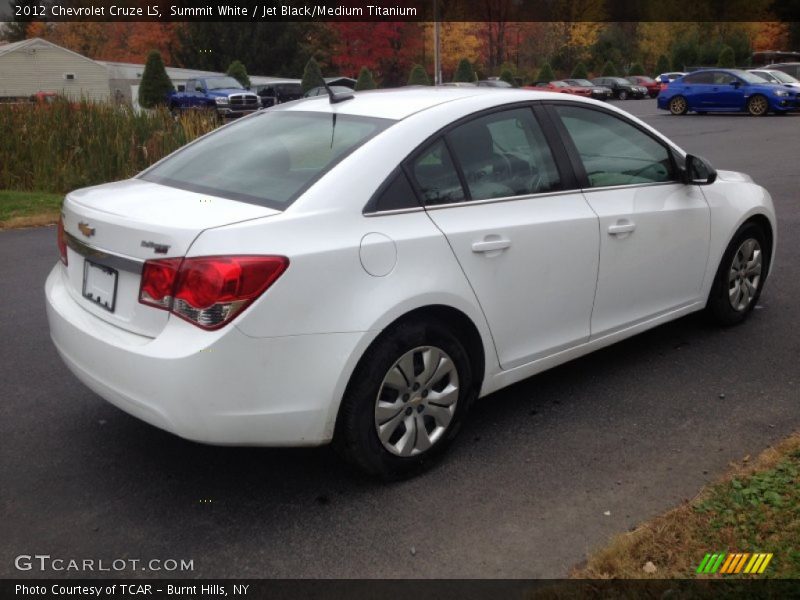 Summit White / Jet Black/Medium Titanium 2012 Chevrolet Cruze LS