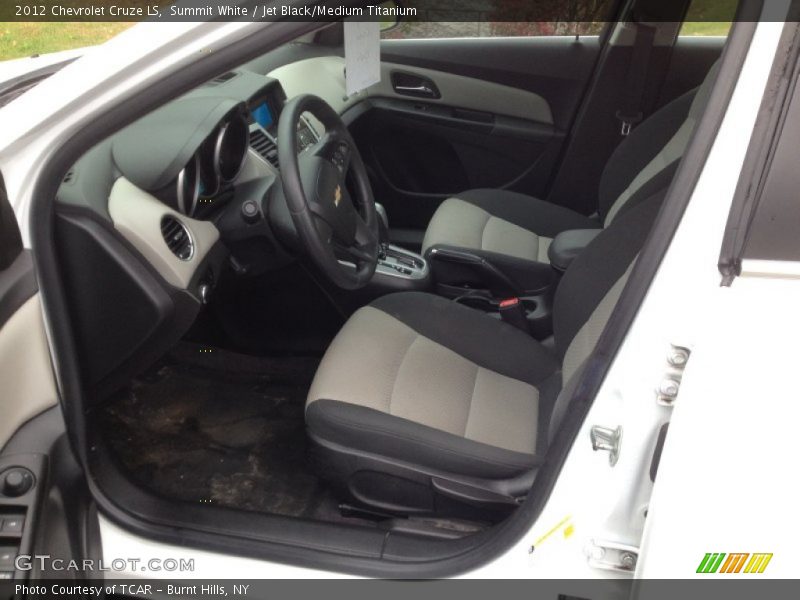 Summit White / Jet Black/Medium Titanium 2012 Chevrolet Cruze LS