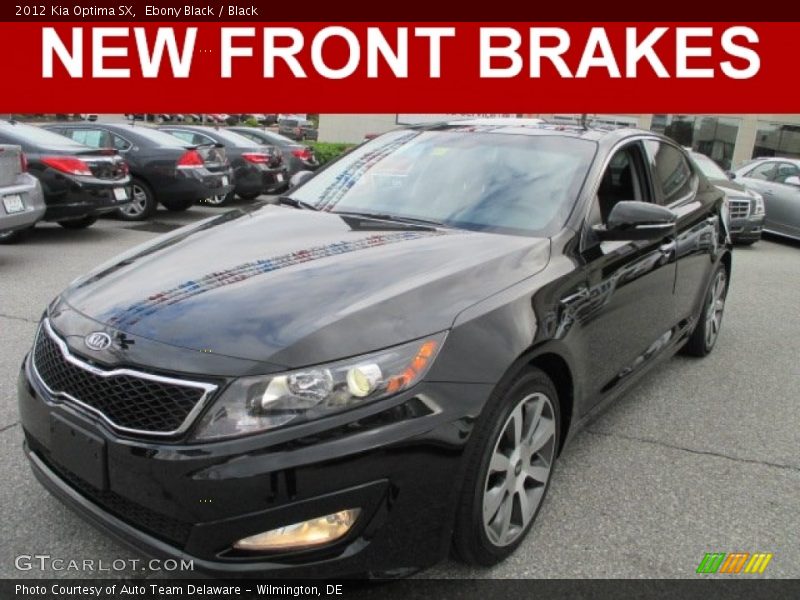 Ebony Black / Black 2012 Kia Optima SX