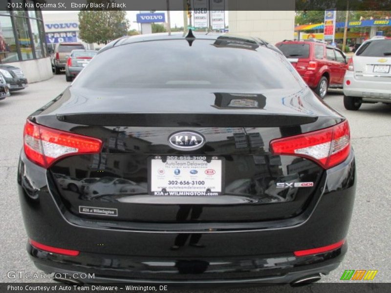Ebony Black / Black 2012 Kia Optima SX