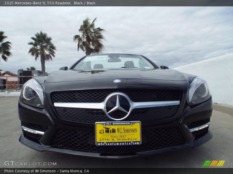 Black / Black 2015 Mercedes-Benz SL 550 Roadster