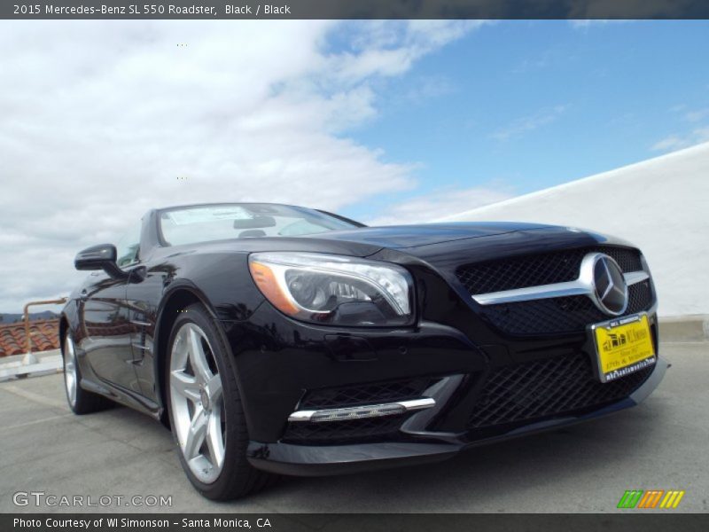 Black / Black 2015 Mercedes-Benz SL 550 Roadster