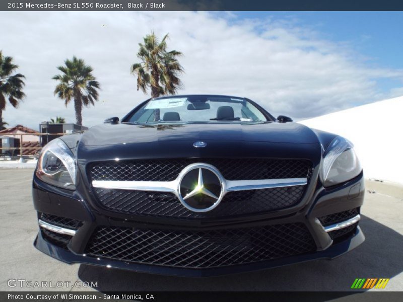 Black / Black 2015 Mercedes-Benz SL 550 Roadster