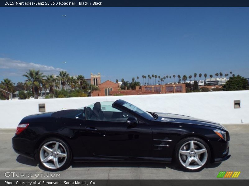 Black / Black 2015 Mercedes-Benz SL 550 Roadster