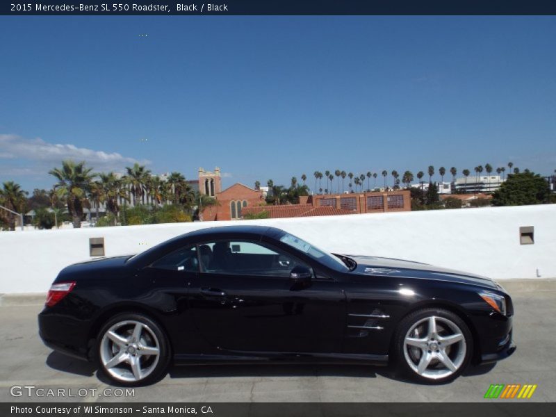 Black / Black 2015 Mercedes-Benz SL 550 Roadster