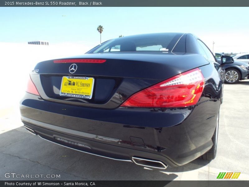 Black / Black 2015 Mercedes-Benz SL 550 Roadster