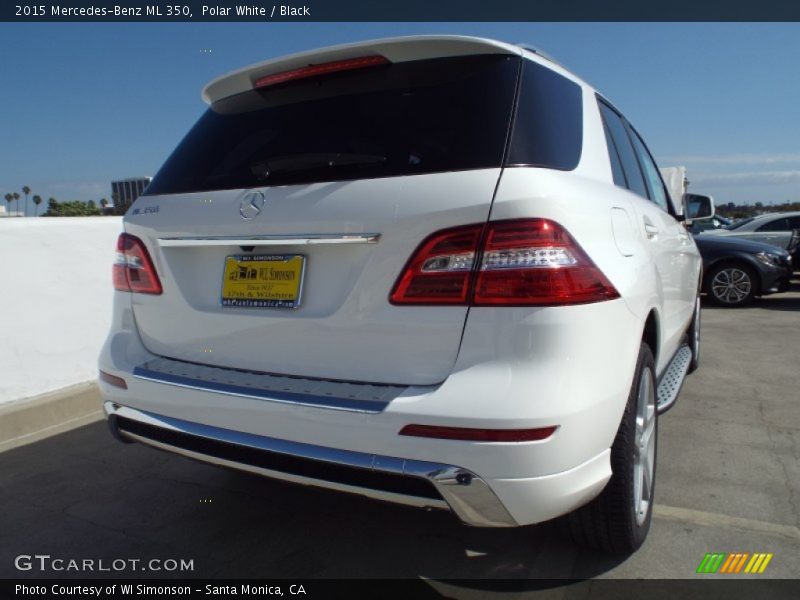 Polar White / Black 2015 Mercedes-Benz ML 350